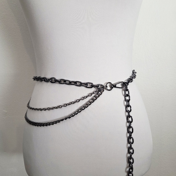 Deep Gray Chain Belt - Picture 2 of 6
